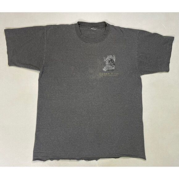 VINTAGE Ocoee River Nantahala Outdoor Center T-shirt Men Large 90s Single Stitch - Picture 5 of 9